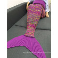 Die neueste Design Beliebte Farbverlauf Flanell Fleece Mermaid Tail Blanket